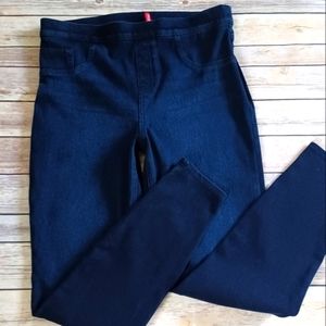 SPANX Jean-ish Ankle Legging Dark Wash Blue Size Large